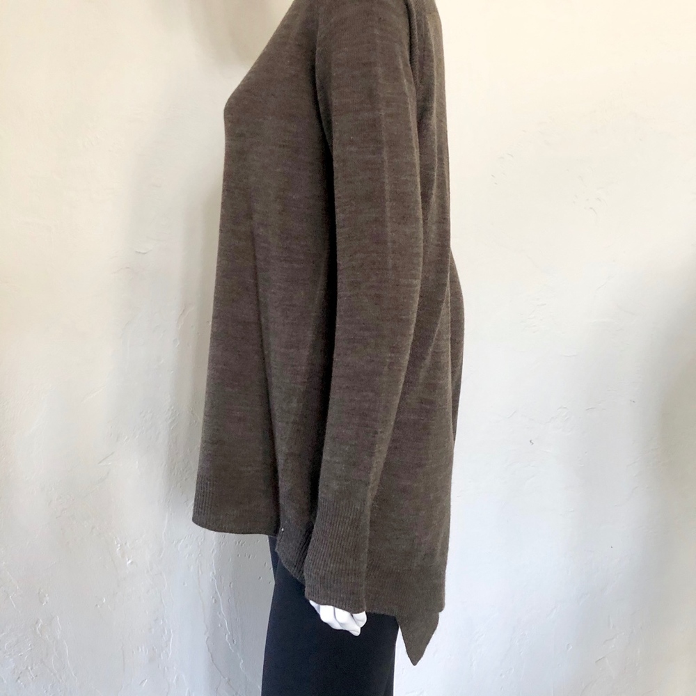 BB DakotaTaupe Brown Boatneck Tunic Sweater SM - Picture 7 of 8